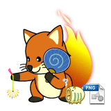 Image from Foxkeh's wallpaper for August 2007 (PNG)