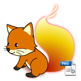 Image from Foxkeh's wallpaper for February 2009 (PNG)