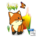 Image from Foxkeh's wallpaper for May 2009 (PNG)