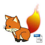 Side of Foxkeh (PNG)